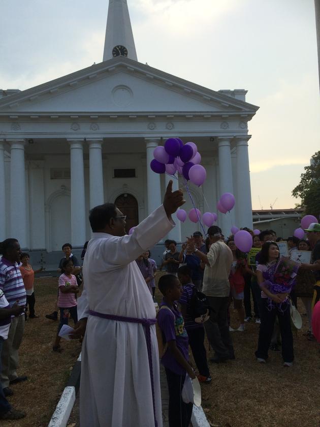 Venerable Charles Samuel stood waiting and received the group with open arms.