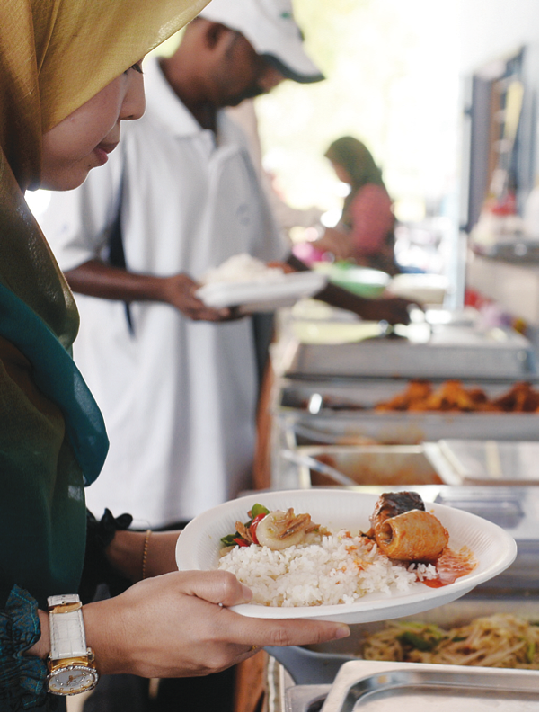 Restaurant operators are forced to use disposable plates to conserve water for cooking and drinks.