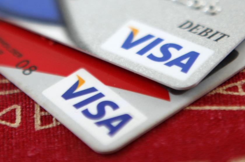 Visa credit cards are displayed in Washington in this October 27, 2009 file photo. u00e2u20acu201d Reuters pic