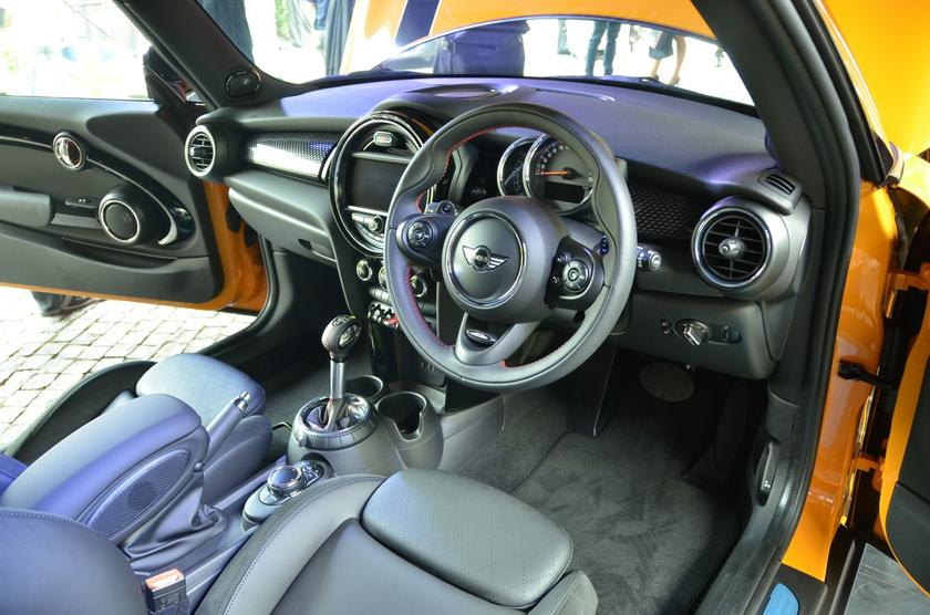 The sleek and sporty interior of the new Mini Cooper S. — Picture by YS Khong