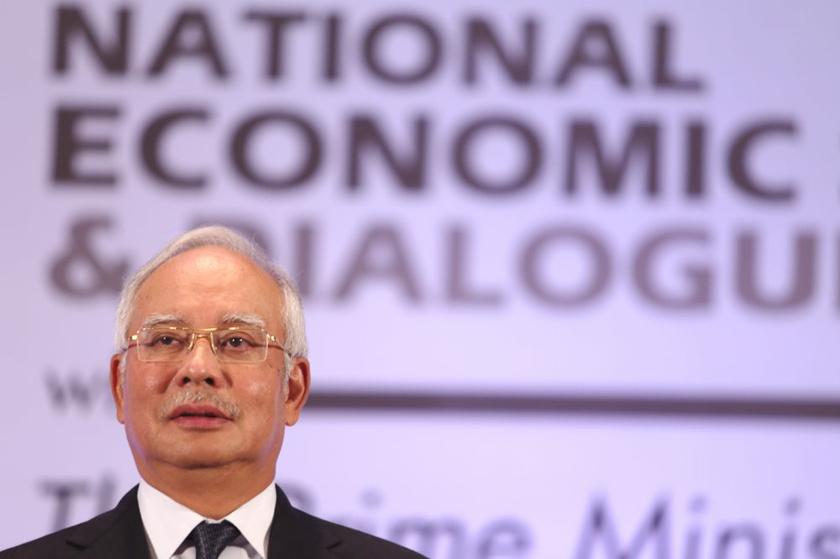 Prime Minister Datuk Seri Najib Razak  delivers the keynote address at the National Economic Summit, Sheraton Imperial Hotel. u00e2u20acu201d Picture by Choo Choy May