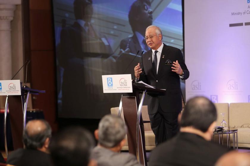 Prime Minister Datuk Seri Najib Razak  delivers his keynote address at the National Economic Summit, Sheraton Imperial Hotel. u00e2u20acu201d Picture by Choo Choy May