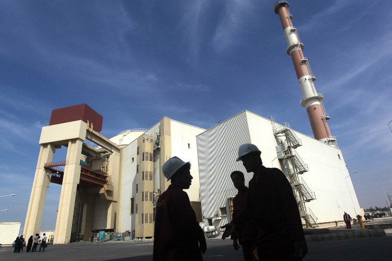 A picture taken on October 26, 2010 shows the reactor building at the Russian-built Bushehr nuclear power plant, 1200 kms south of Tehran. u00e2u20acu201d AFP pic