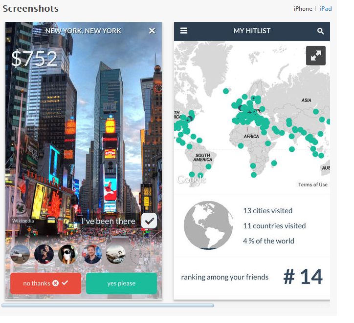 Hitlist is pitched as an app that will take the grunt work out of scouring the web for cheap airfare tickets to dream destinations. u00e2u20acu201d AFP pic