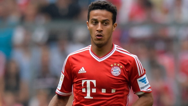 Thiago is expected to be fit for Spain at the Brazil in World Cup, which kicks off on June 12, and has been a key component in Bayern's midfield with the pinpoint accuracy of his passing. u00e2u20acu201d AFP pic