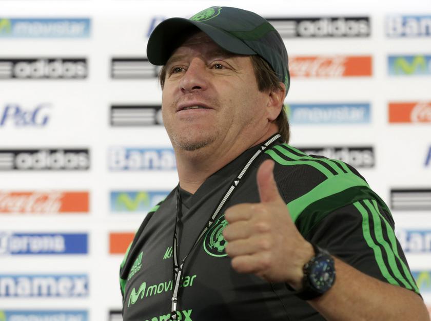 Mexico's coach Miguel Herrera gestures to the media after attending a news conference in Mexico City February 26, 2014. u00e2u20acu201d Reuters pic