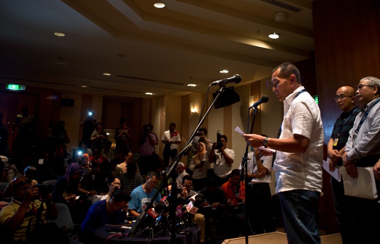 Ahmad Jauhari Yahya addresses the media near Kuala Lumpur International Airport on March 8, 2014. u00e2u20acu201d AFP pic