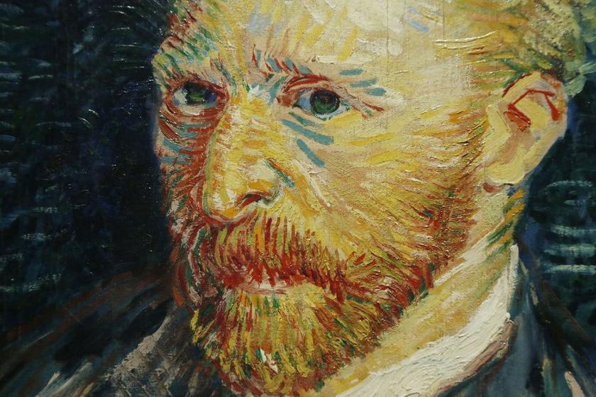 Brush strokes seen in a detail from u00e2u20acu02dcPortrait de l'Artisteu00e2u20acu2122, Autumn 1887, a self-portrait by Vincent van Gogh, at the exhibition u00e2u20acu02dcVan Gogh/Artaud The Man Suicided by Societyu00e2u20acu2122, Musee d'Orsay, Paris March 10, 2014. u00e2u20acu201d Reuters pic