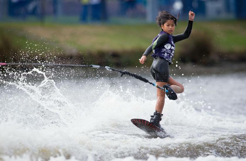 Aaliyah Yoong Hanifah, the girl who couldnu00e2u20acu2122t be happier than when she is on water. u00e2u20acu201c Pic courtesy of Chris West