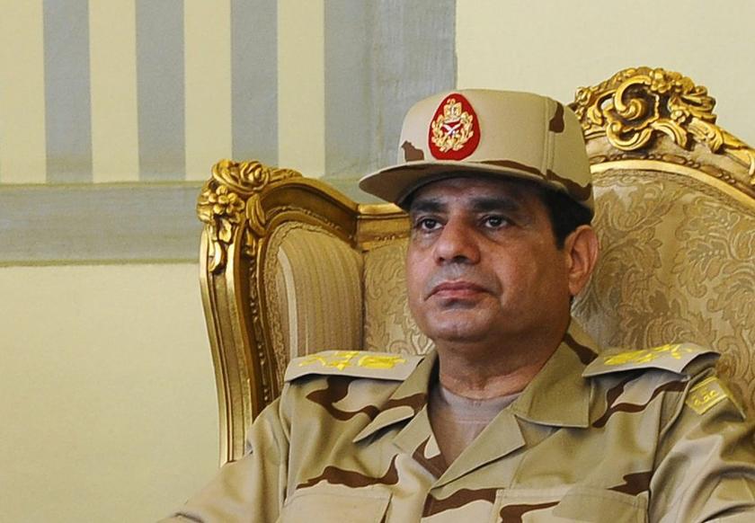 Egypt's Army chief Field Marshal Abdel Fattah al-Sisi at a news conference in Cairo on the release of seven members of the Egyptian security forces kidnapped by Islamist militants in Sinai, May 22, 2013 Reuters