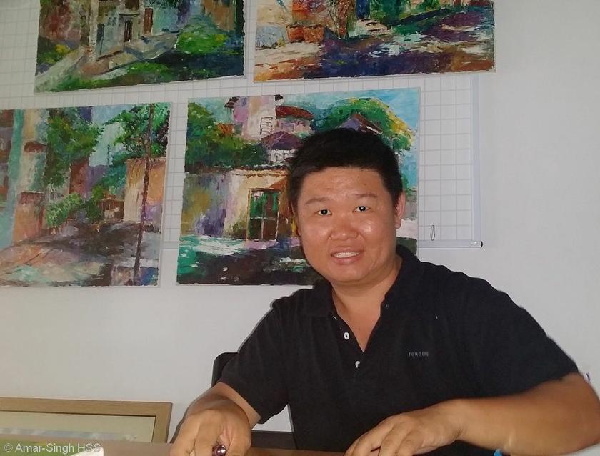 Eric the person, simple and humble, and the artist — ‘stern and serious looking’.