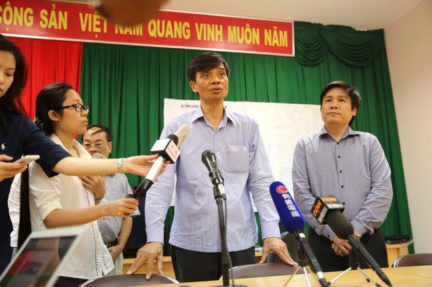Vietnam Deputy Transport Minister Pham Quy Tien holding a press conference at Phu Quoc airport. u00e2u20acu201d Picture by Choo Choy May