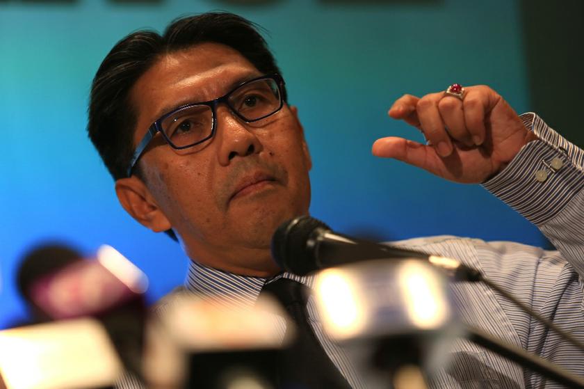 Department of Civil Aviation chief Datuk Azharuddin Abdul Rahman at the MH370 press conference at Sama Sama Hotel, on March 17, 2014. u00e2u20acu201d Picture by Saw Siow Feng