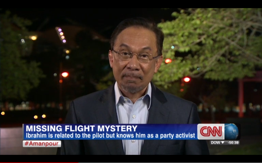 Video capture shows Datuk Seri Anwar Ibrahim speaking on CNNu00e2u20acu2122s Christiane Amanpour.