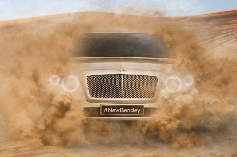 First official image of Bentley's SUV. The car won't be launching until 2016. u00e2u20acu201d AFP Relaxnews pic