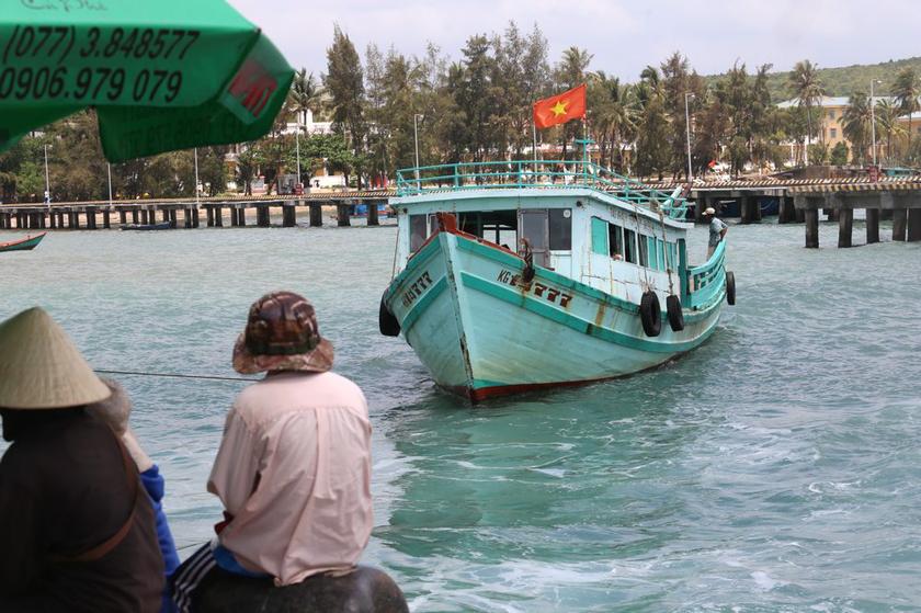 A boat at the port in Phu Quoc Island, Vietnam.