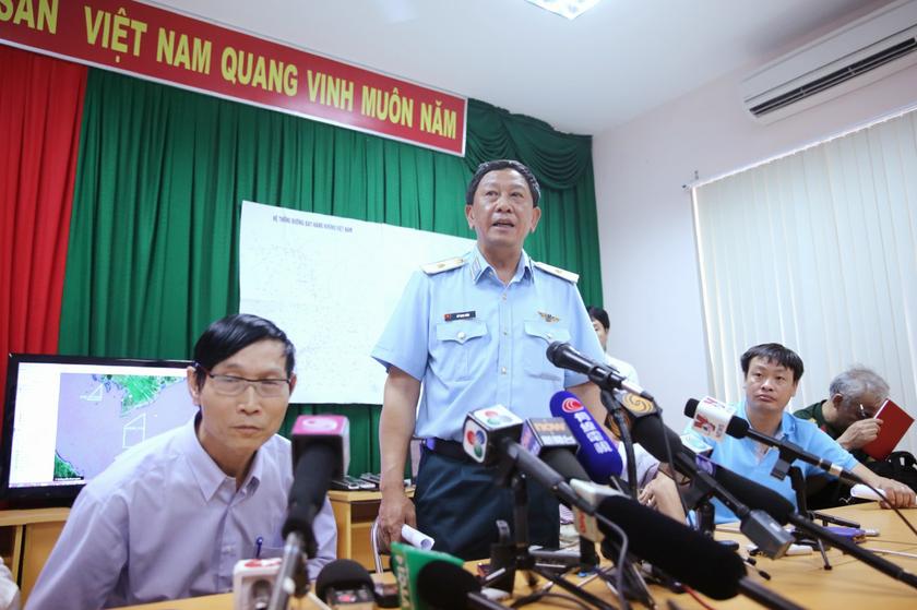 Deputy commander of Vietnam Air Force Do Minh Tuan gives a press conference at the search and rescue centre at Phu Quoc airport in Vietnam, on March 11, 2014. u00e2u20acu201d Picture by Choo Choy May