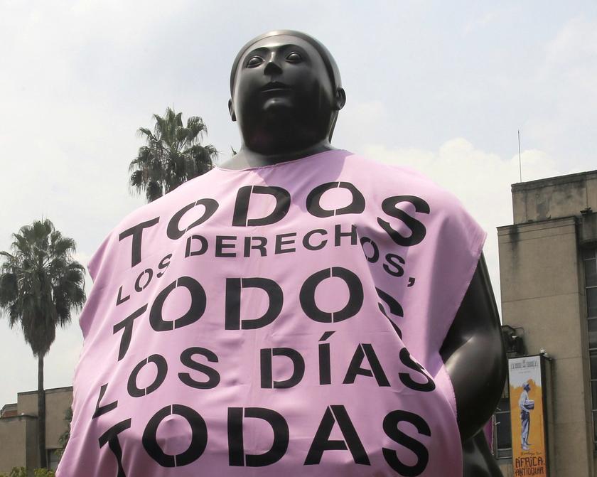 A Fernando Botero sculpture is seen at Botero park in Medellin March 8, 2014. u00e2u20acu2022 Reuters pic