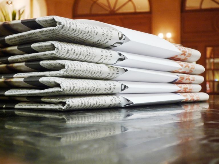 Could hotel newspapers be a thing in the past? u00e2u20acu2022 AFP pic