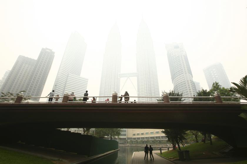 A view of Kuala Lumpur city centre is seen covered by haze March 3, 2014. u00e2u20acu201d Reuters pic