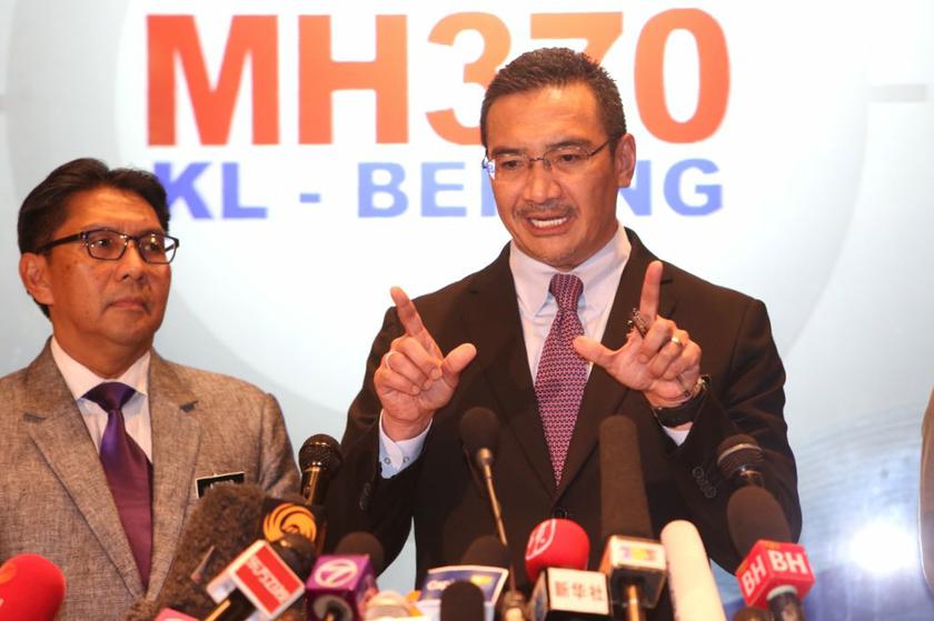 Acting Transport Minister Datuk Seri Hishammuddin Hussein answers questions during a press conference on missing MH370 in Sepang March 18, 2014. u00e2u20acu201d Picture by Choo Choy May