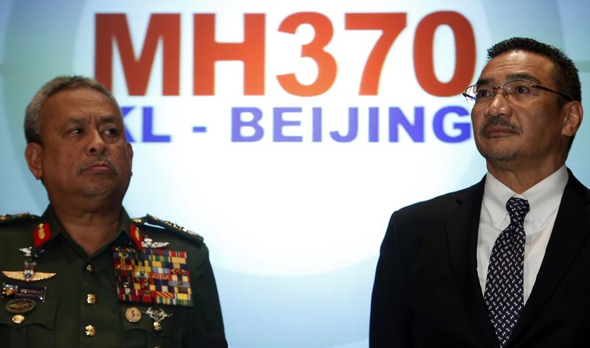 Acting Transport Minister Datuk Seri Hishammuddin Hussein answers questions next to Chief of Armed Forces General Tan Sri Zulkifeli Mohd Zin during a news conference in Sepang March 12, 2014. u00e2u20acu201d Reuters pic