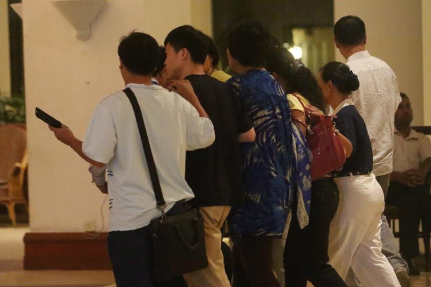 Chinese families of MH370 passengers seen at the lobby of Hotel Bangi in Putrajaya after the news conference. u00e2u20acu201d Picture by Choo Choy Mayn