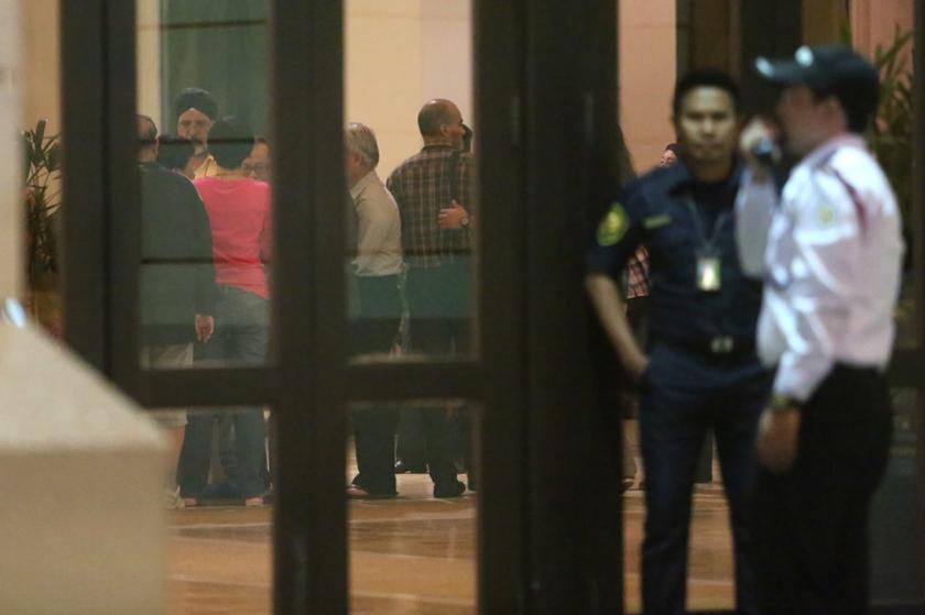 Families of MH370 passengers seen at the lobby of Hotel Bangi in Putrajaya after the news conference. u00e2u20acu201d Picture by Choo Choy Maynn
