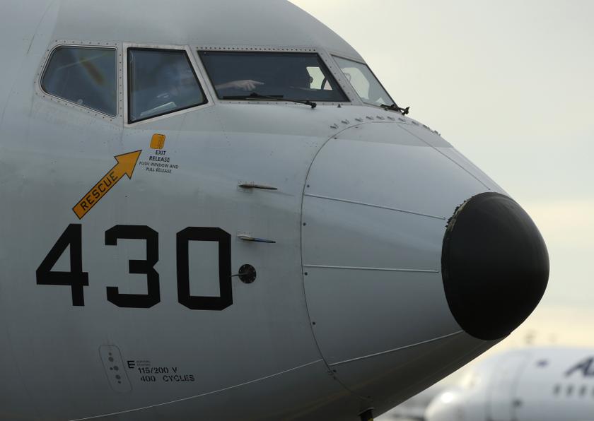 A US Navy P8 Poseidon aircraft returns from a search flight for Malaysia Airlines flight MH370 over the Indian Ocean, at Perth International Airport March 31, 2014. u00e2u20acu201d Reuters pic