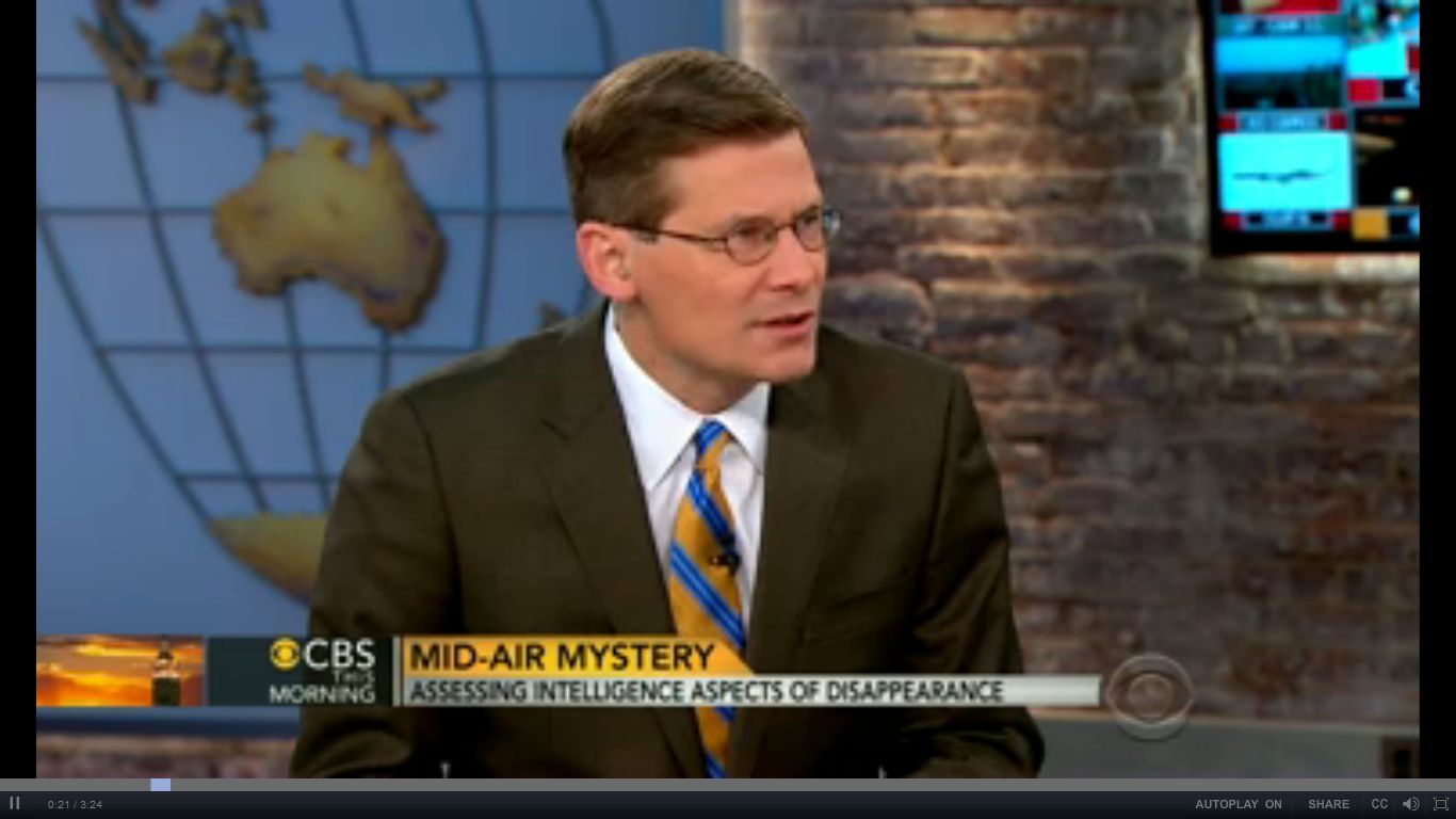 Screencap of former deputy director of the US Central Investigation Agency (CIA) Mike Morell, who was interviewed yesterday on US broadcast programme, CBS This Morning. 