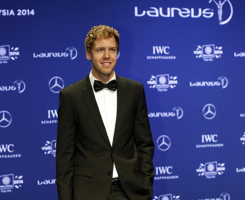 Germany's Sebastian Vettel, racing driver for the Red Bull Formula One team arrives for the Laureus Sports Awards in Kuala Lumpur March 26, 2014. u00e2u20acu201d Reuters pic