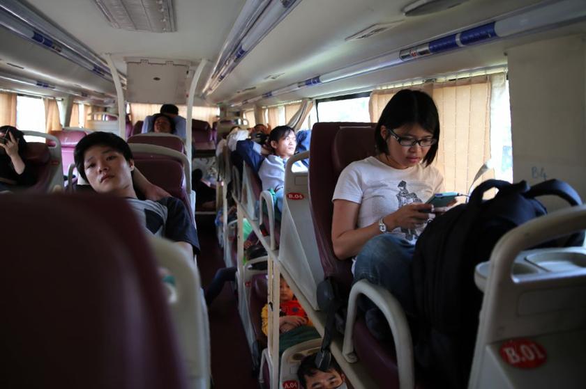 The double decker sleeper bus from Ho Chi Minh City to Ca Mau. 