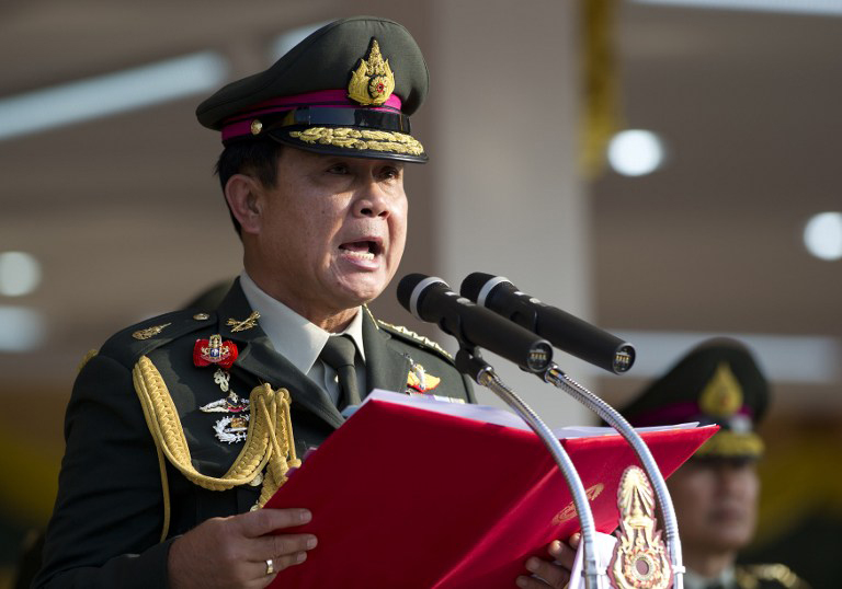 Thai Army Chief General Prayuth Chan-ocha urges Thais to be harmonious. u00e2u20acu201d AFP pic