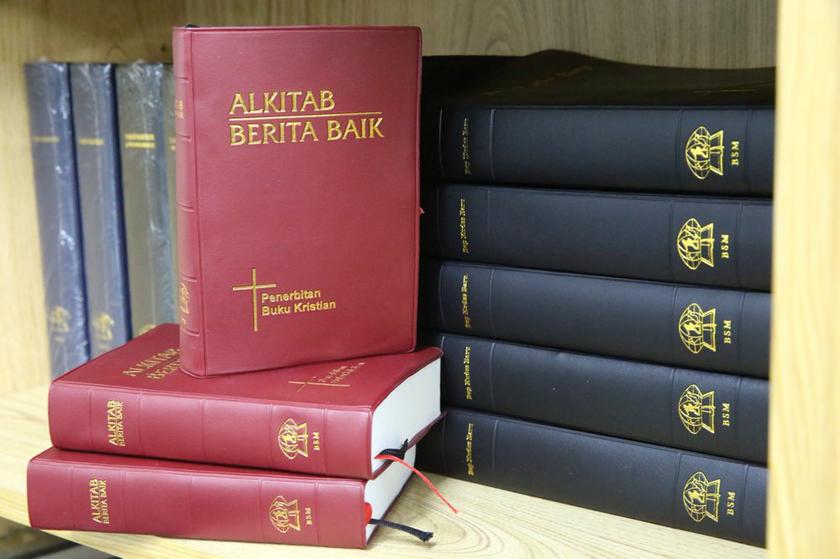 Some bibles are seen on a shelf at BSM. u00e2u20acu201d Picture by Choo Choy May