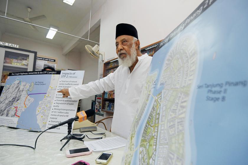 CAP president SM Mohamed Idris calls for the Seri Tanjung Pinang II project to be scrapped, April 2, 2014. u00e2u20acu201d Picture by K.E. Ooi