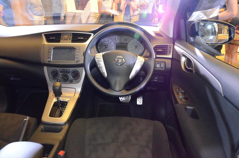  The interior view of the new Nissan Sylphy. 
