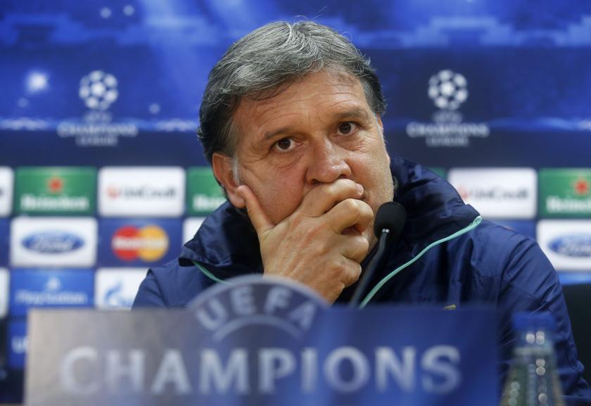 Barcelonau00e2u20acu2122s coach Gerardo u00e2u20acu02dcTatau00e2u20acu2122 Martino listens to a question during a news conference at Joan Gamper training camp, near Barcelona March 31, 2014. u00e2u20acu201d Reuters pic