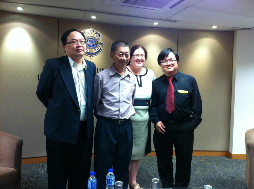 James Chin, PY Wong, Bridget Welsh and Wong Chin Huat at a forum organised by Bar Council, Tindak Malaysia and Bersih. u00e2u20acu201d Picture by Boo Su-Lyn