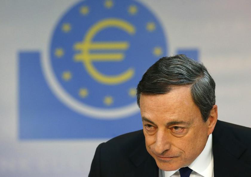 European Central Bank (ECB) President Mario Draghi at the monthly ECB news conference in Frankfurt April 3, 2014. The ECB kept interest rates steady Reuters