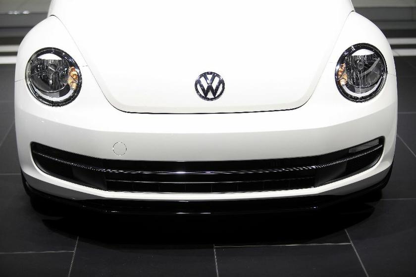 The Volkswagen 2014 Beetle TDI at the North American International Auto Show in Detroit, Michigan, January 15, 2014 Reuters