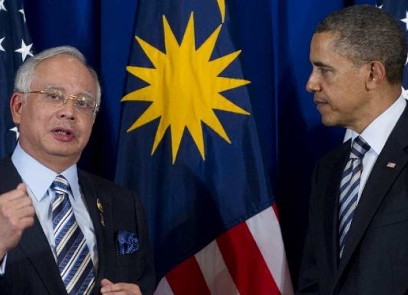 Just six months ago, Obama hailed Malaysia as 'an example of a dynamic economy' and touted its multi-ethnic society as a model to others. u00e2u20acu201c AFP pic