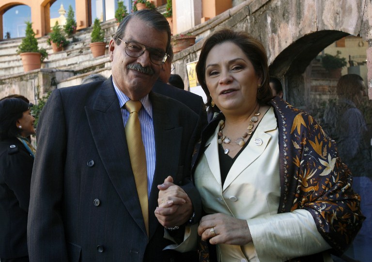 File photo shows Cuban Deputy Foreign Minister Abelardo Moreno (left) posing with Mexican Foreign Minister Patricia Espinosa in Zacatecas state, Mexico. u00e2u20acu201d AFP pic 