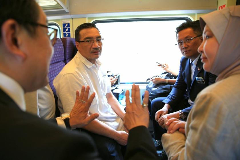 Acting Transport Minister Datuk Seri Hishammuddin Hussein opens the ERL Station at KLIA 2, Kuala Lumpur, April 30, 2014. u00e2u20acu2022 Picture by Saw Siow Feng