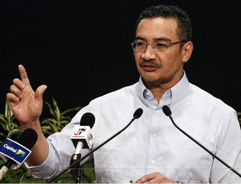 Malaysia's Acting Transport Minister Hishammuddin Hussein gestures as he speaks about the search for missing Malaysia Airlines Flight MH370, during a news conference at Putra World Trade Center in Kuala Lumpur March 28, 2014. u00e2u20acu201d Reuters pic