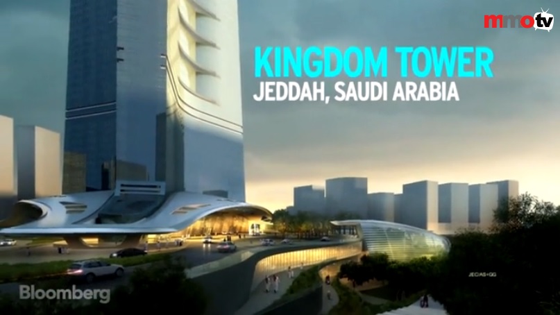 Construction on the Saudi Arabia's Kingdom Tower is underway and is expected to to be complete in 2020 in this screenshot taken from the Bloomberg Video. 