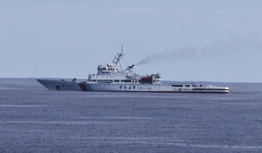 Chinese patrol ship Haixun 01 is pictured during a search for the missing Malaysia Airlines flight MH370, in the south Indian Ocean April 5, 2014, in this photo courtesy of China News Service. u00e2u20acu201d Reuters pic