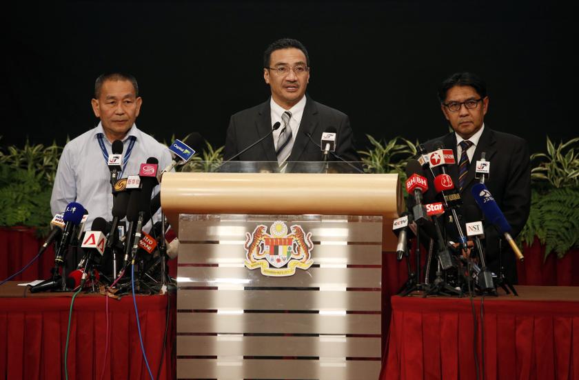 Malaysia's acting Transport Minister Hishammuddin speaks during a news conference on missing Malaysia Airlines Flight MH370 at Putra World Trade Centre in Kuala Lumpur March 31, 2014. u00e2u20acu201d Reuters pic