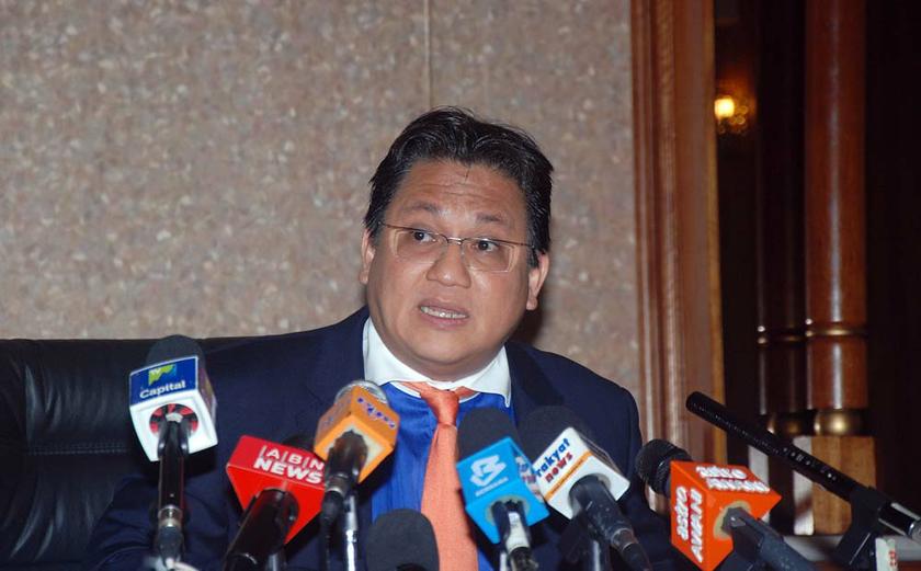 Public Accounts Committee (PAC) Chairman, Datuk Nur Jazlan Mohamed at the media briefing at Parliament, Kuala Lumpur, April 28, 2014. u00e2u20acu201d Yusof Mat Isa