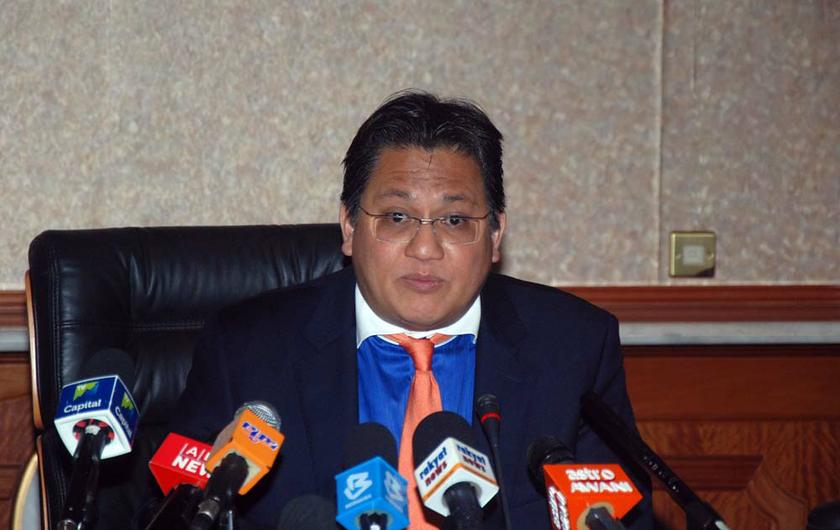 Public Accounts Committee (PAC) Chairman, Datuk Nur Jazlan Mohamed at the media briefing at Parliament, Kuala Lumpur, April 28, 2014. u00e2u20acu201d Yusof Mat Isa