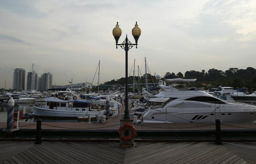 Private yachts are moored in the waters of ONE15 Marina Club on Sentosa island in Singapore. u00e2u20acu2022 Reuters pic